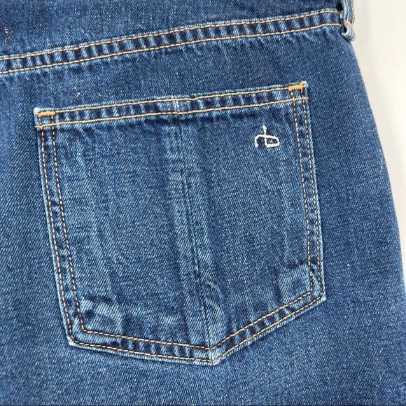 Rag & Bone Women's Cut Off Frayed Distressed Hem Denim Short in Catskills - Picture 6 of 13